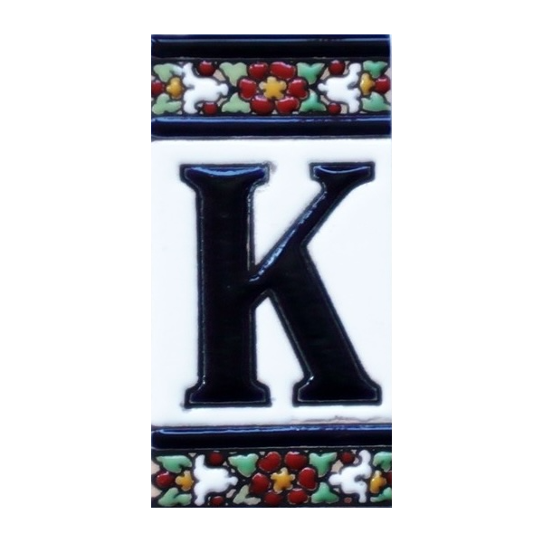 K Цифри и букви 5,5 x 11 см